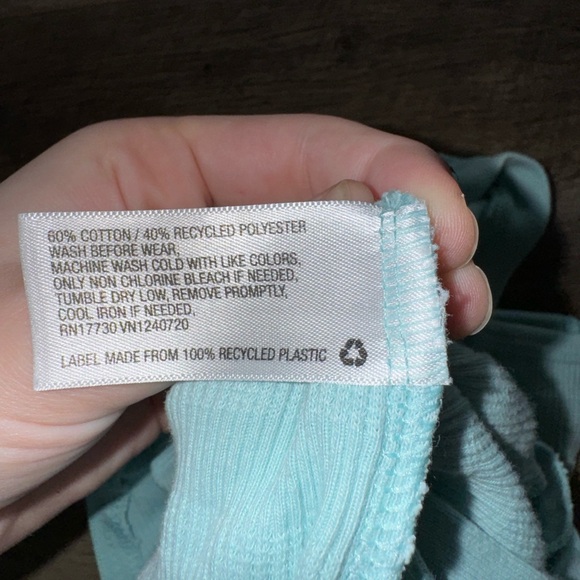 Teal Baby Blue Chunky Newborn Sleeper Unisex - Picture 7 of 8